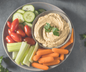 Healthy Lunch Box & Snacks 1 Finger foods like celery and carrots go great with hummus on the side.