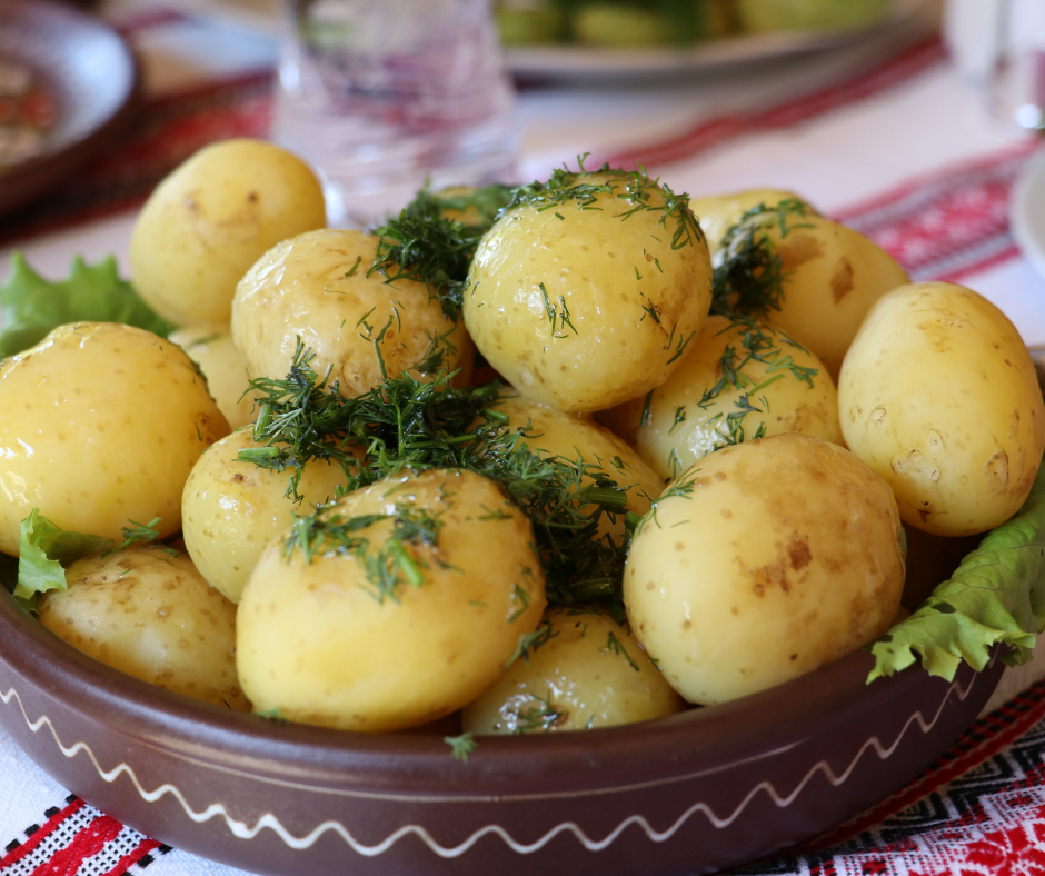 Белорусская картошка Бульба. Вареная картошка.