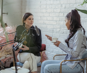 Podcasts are an easy way to learn about menopause while you're driving.