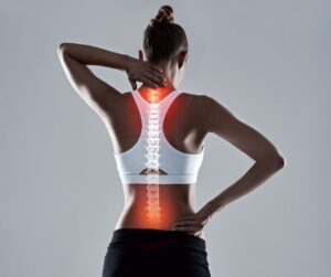 The female spine becomes even more susceptible to degeneration and painful nerve roots with the loss of hormones in menopause. 